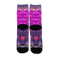 Psychedelic Kitty 3D Digital ArtPrint Unisex Long Socks