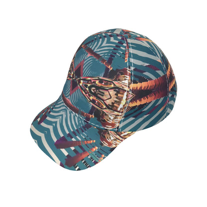 Psychedelic Orbopus 3D Digital Art Print Peaked Cap