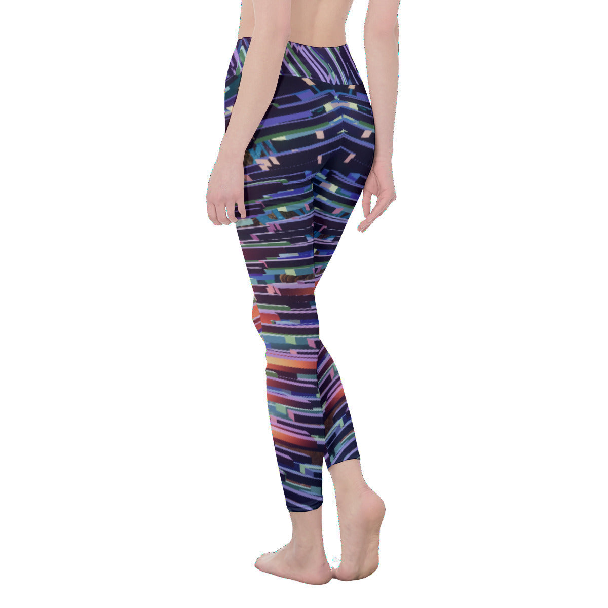 Psychedelic All-Over Print Women's High Waist Leggings | Side Stitch Closure