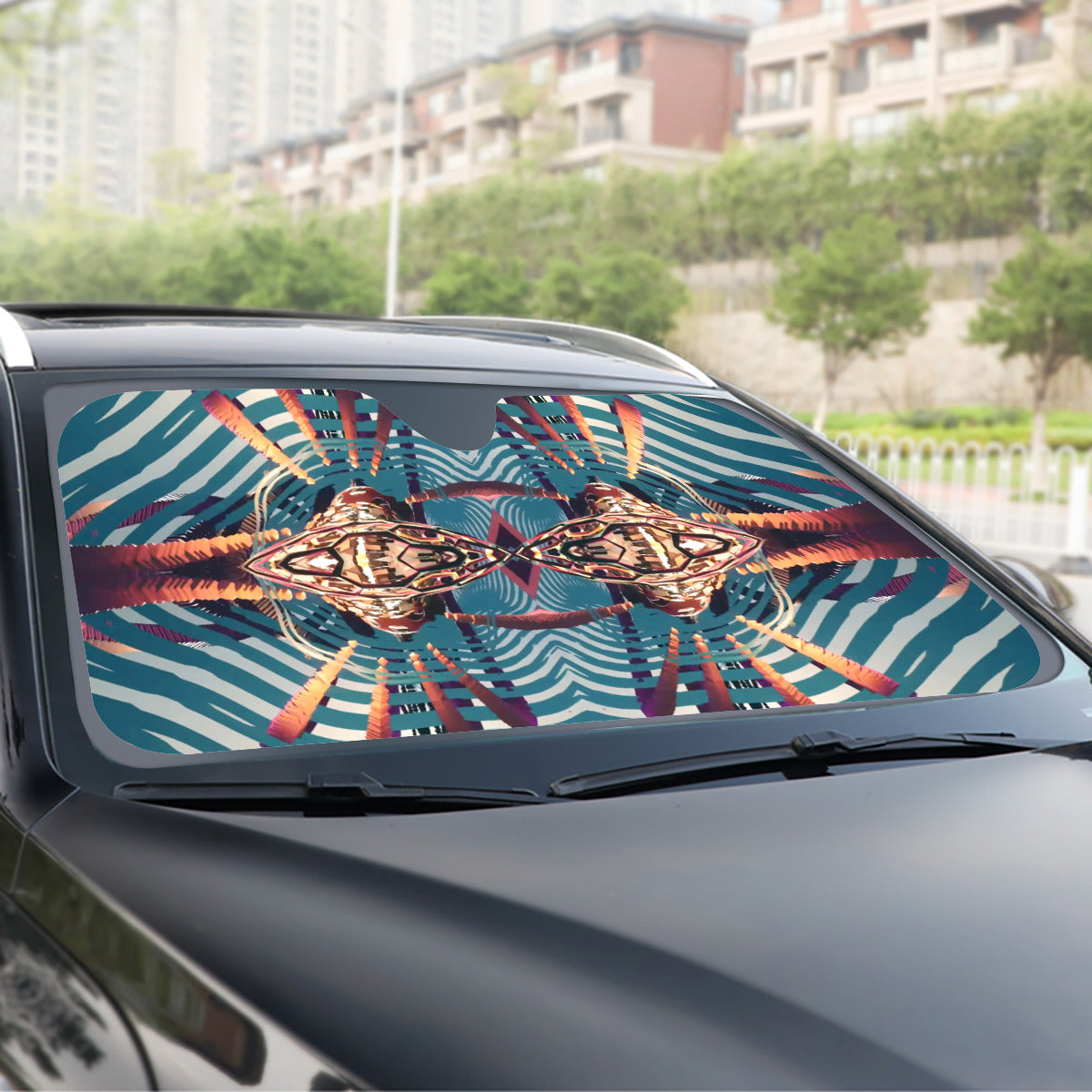 Psychedelic Windshield Sunshade | 137cm(53.9”)