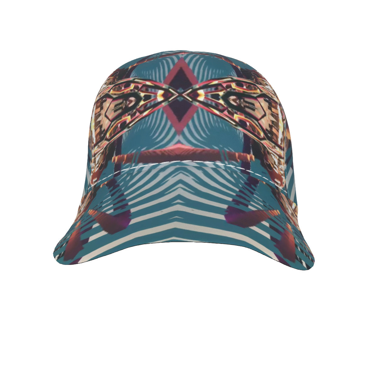 Psychedelic Orbopus 3D Digital Art Print Peaked Cap