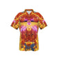 Psychedelic All-Over 3D Digital Art Print Men's Hawaiian Shirt With Pocket