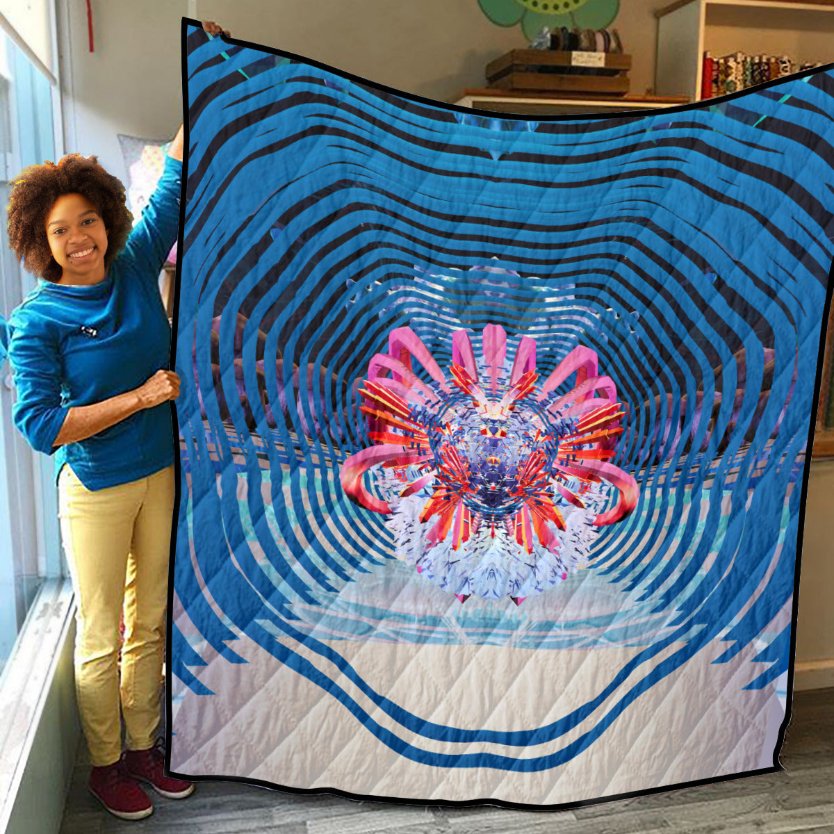 Psychedelic Orb Lightweight & Breathable Quilt