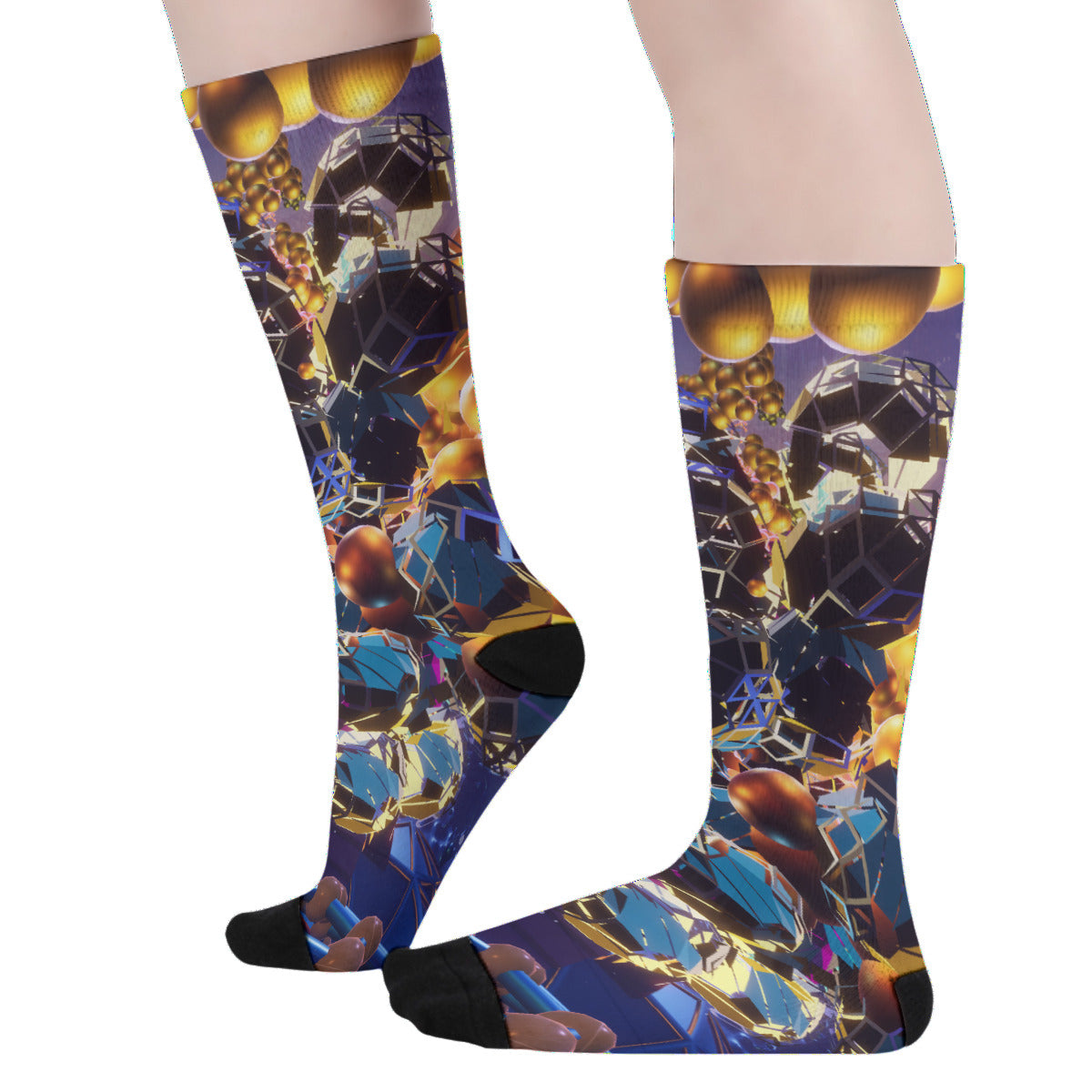 Psychedelic Psychedelic 3D Digital Art Print Unisex Long Socks