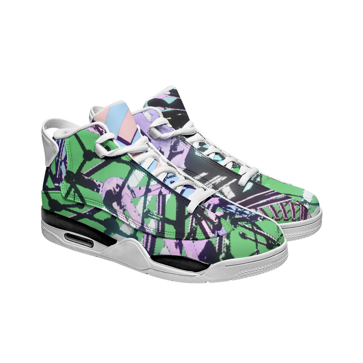 Psychedelic MicrodoseVR Men's Shock Absorption and Non-Slip Basketball Shoes