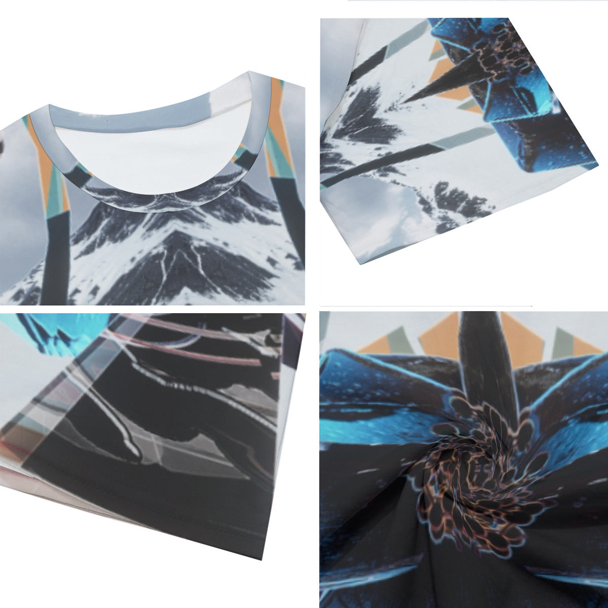 Psychedelic Print Men's O-Neck T-Shirt | 190GSM Cotton