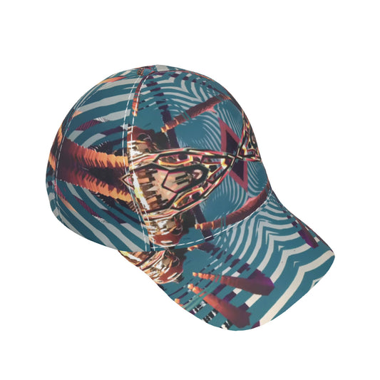 Psychedelic Orbopus 3D Digital Art Print Peaked Cap