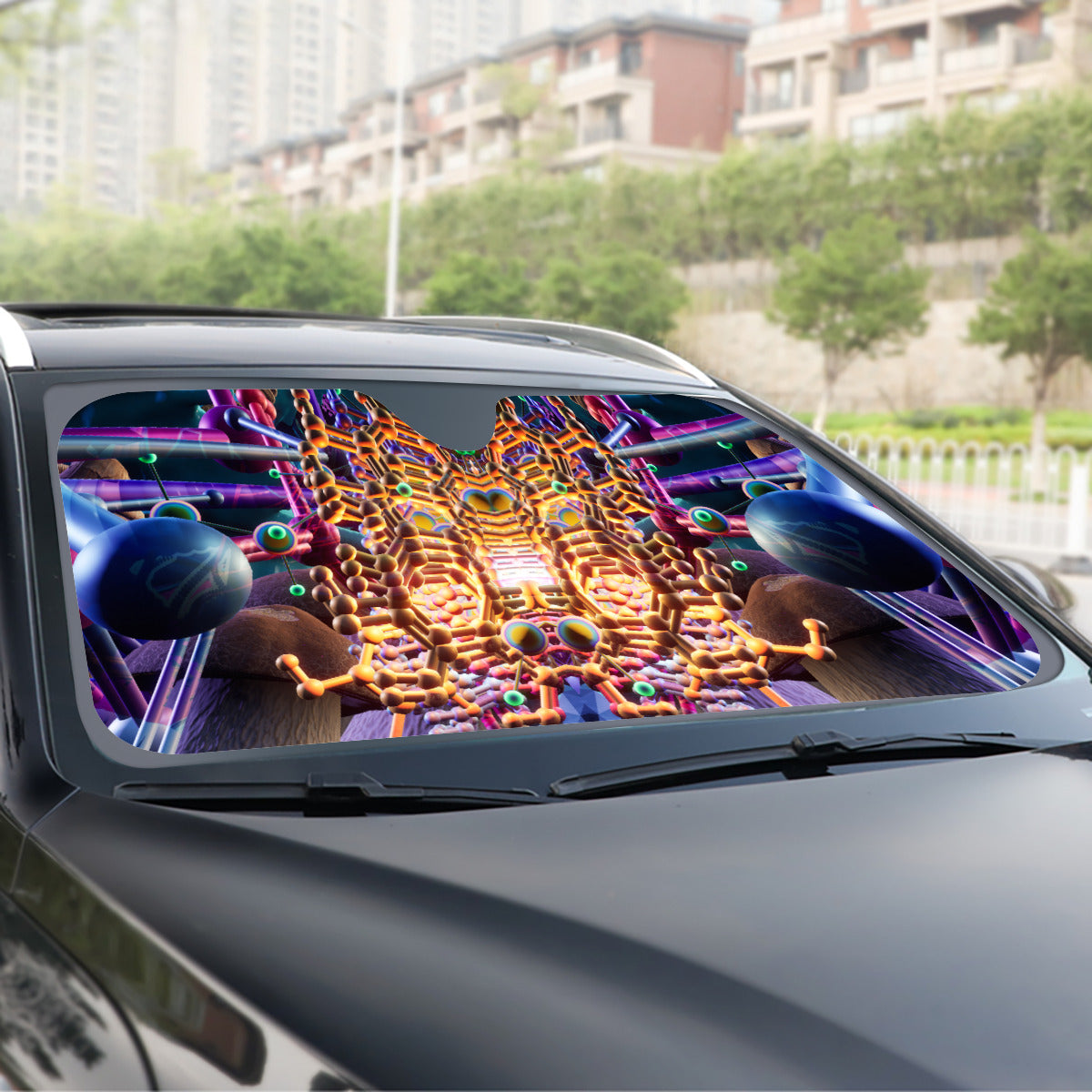 Psychedelic Windshield Sunshade | 137cm(53.9”)