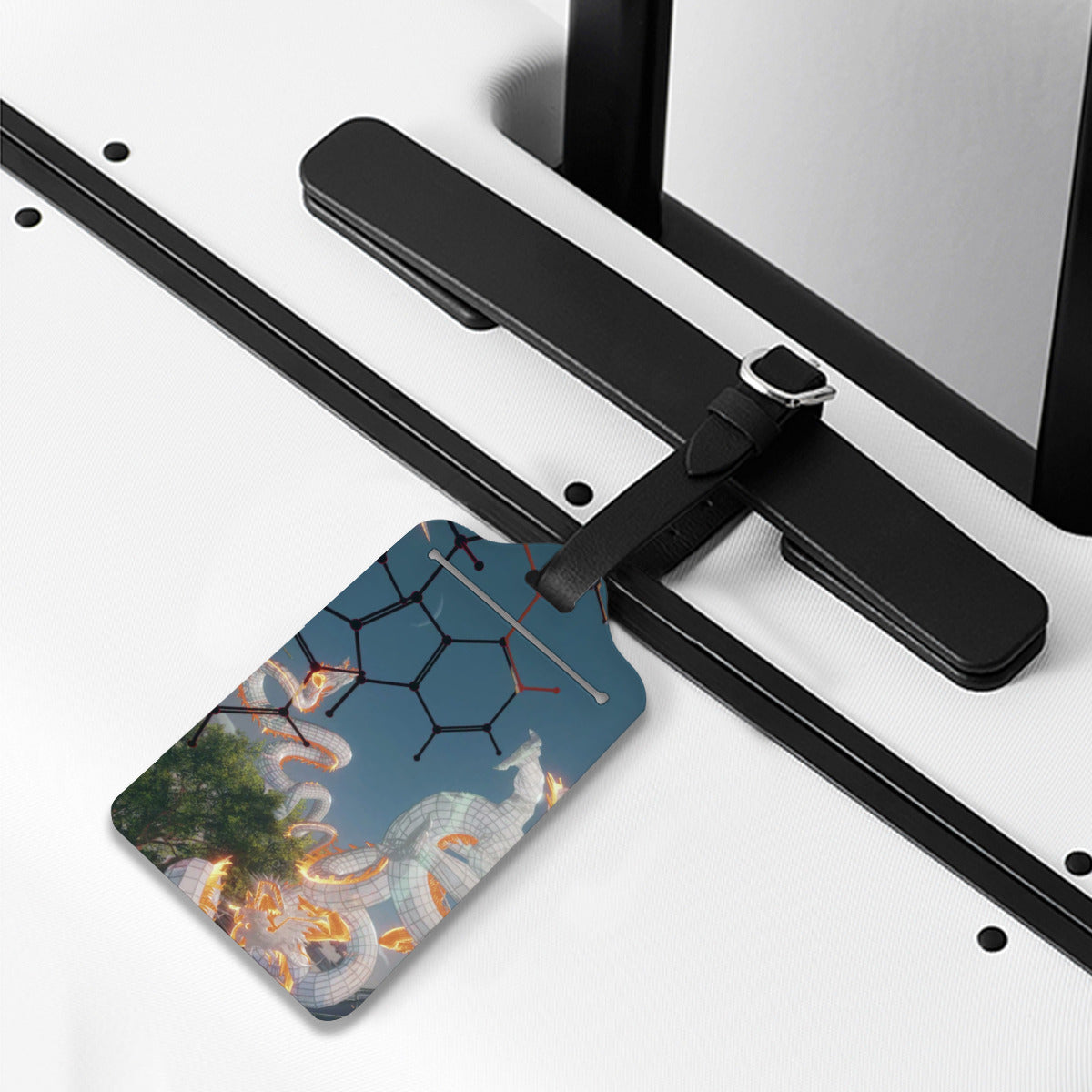 Psychedelic 3D Digital Art Luggage Tags