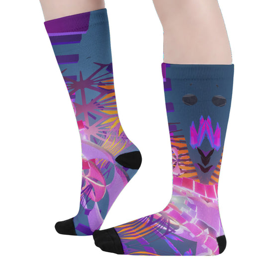 Psychedelic All-Over Print Unisex Long Socks