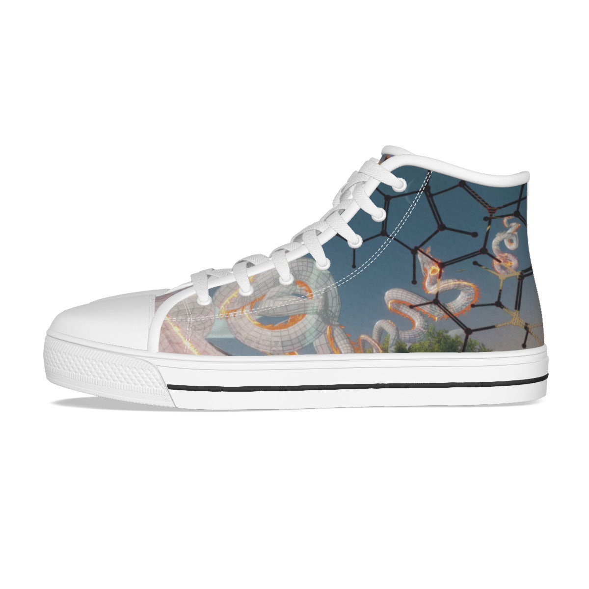 Psychedelic Dragon Canvas Shoes