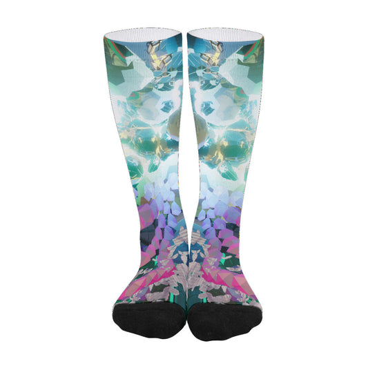 Psychedelic Print Unisex Long Socks