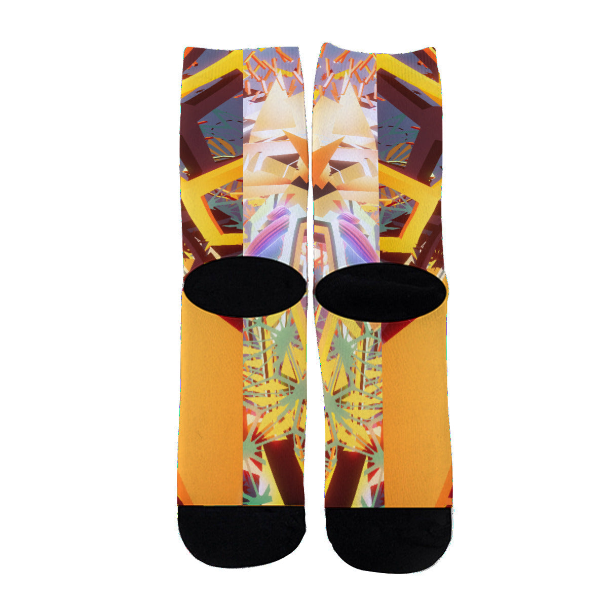 Psychedelic 3D Digital Art Print Unisex Long Socks