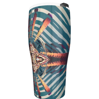 Psychedelic 3D Digital Art Print Tumbler 30oz