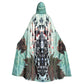 Psychedelic Floral All-Over Print Unisex Hooded Cloak | Microfiber