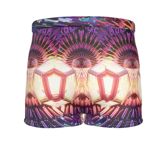 Psychedelic Dodecahedron 3D Digital Art Print Boxer Briefs