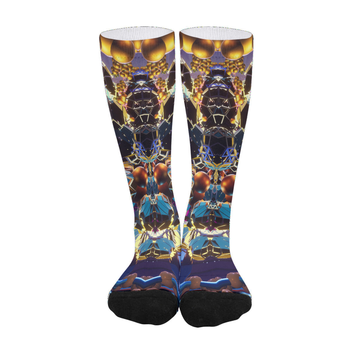 Psychedelic Psychedelic 3D Digital Art Print Unisex Long Socks