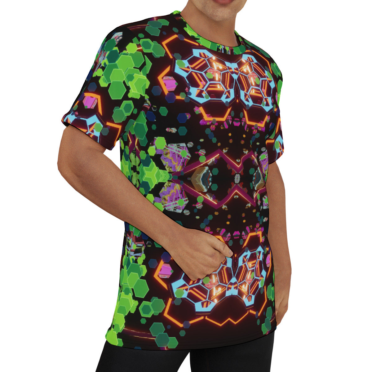 TidalFire 002 - Eco-friendly All-Over MicrodoseVR Print Men's Short Sleeve T-shirt