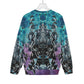 Psychedelic Print Unisex Knitted Fleece Sweater