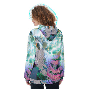 Psychedelic 3D Print Women's Heavy Fleece Hoodie