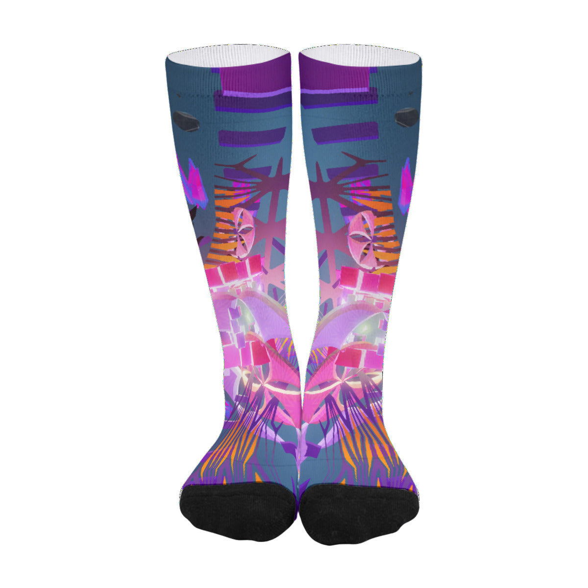 Psychedelic All-Over Print Unisex Long Socks