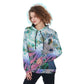 Psychedelic 3D Print Women's Heavy Fleece Hoodie